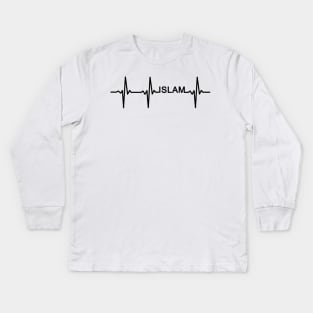 Heartbeat Islam Kids Long Sleeve T-Shirt